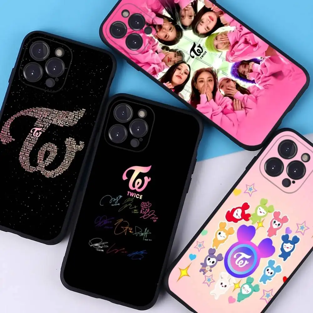 Фото Чехол для телефона Kpop T-TwiceS для iPhone 16, 17, Air, 15, 14, 13, 12, 11 Pro Max, 16E Plus Fundas №4