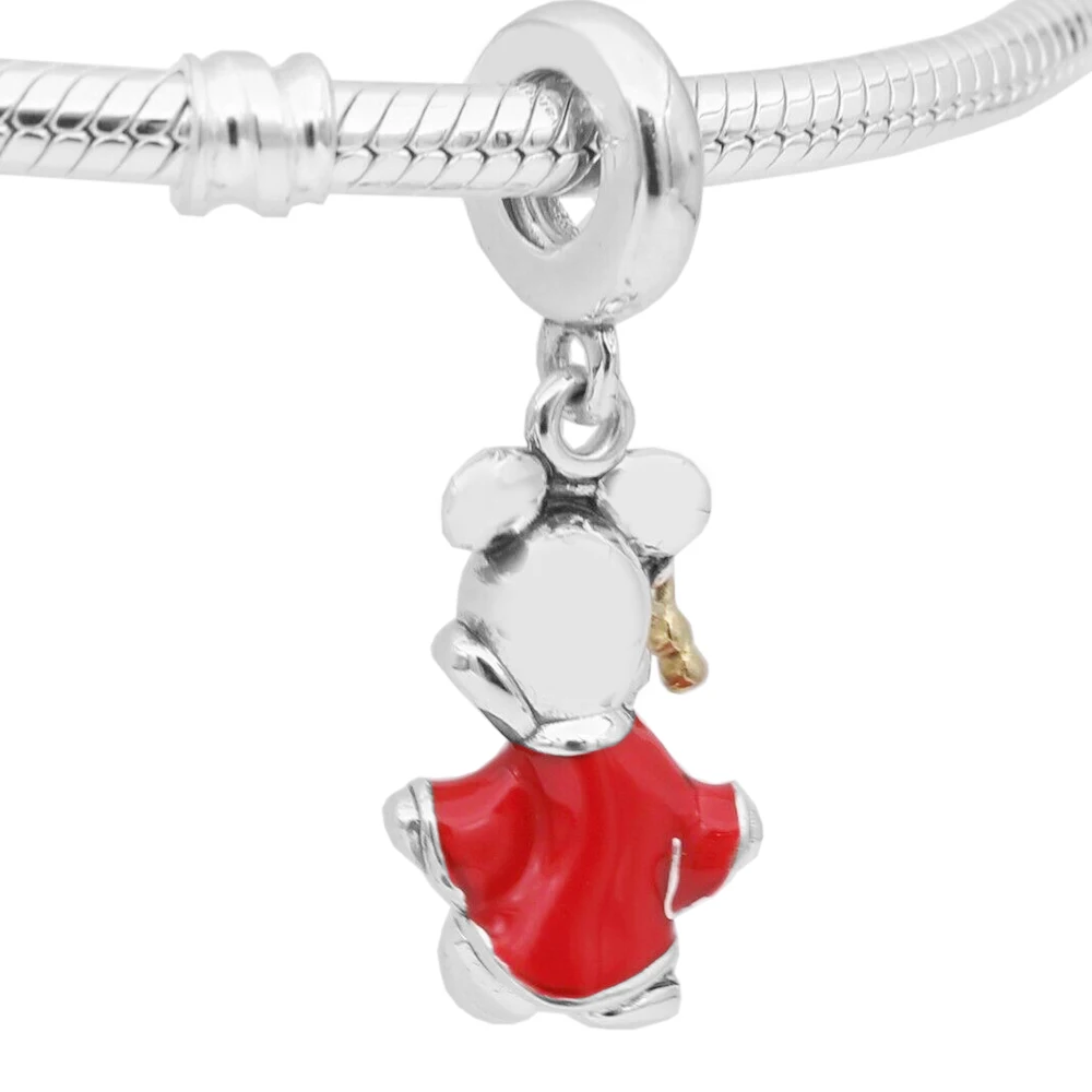Pandora-Pendentif Minnie pour la fabrication de bracelets pour femme, cadeau de bijoux, original, doux et romantique, thème kimono souris, S925