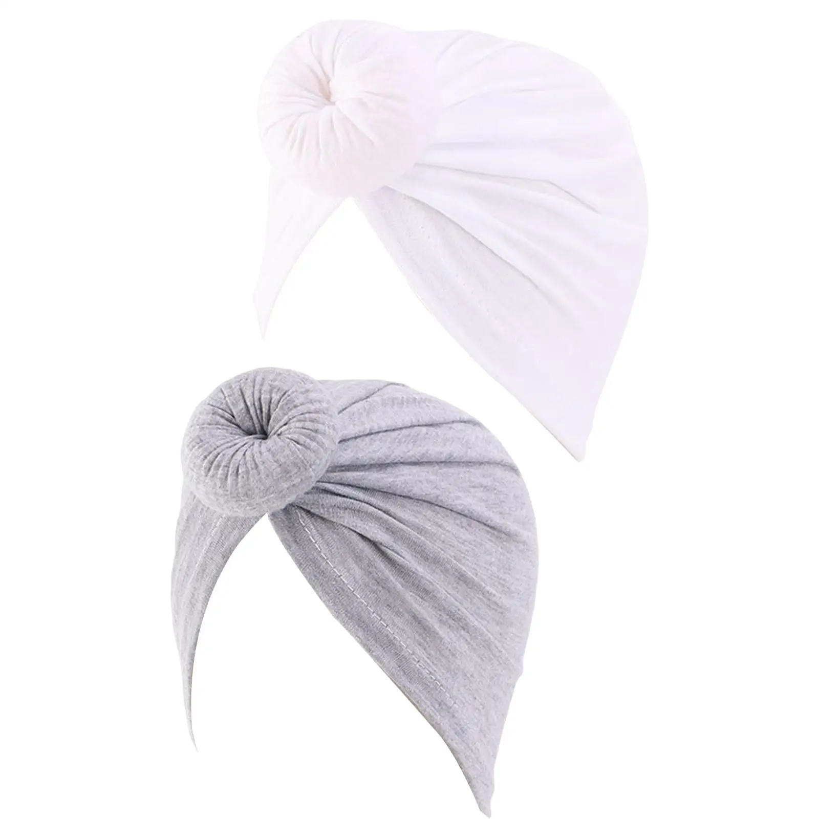 

Donut Head Wrap Headband, Solid Color Windproof Soft Stretchy Sweet Breathable