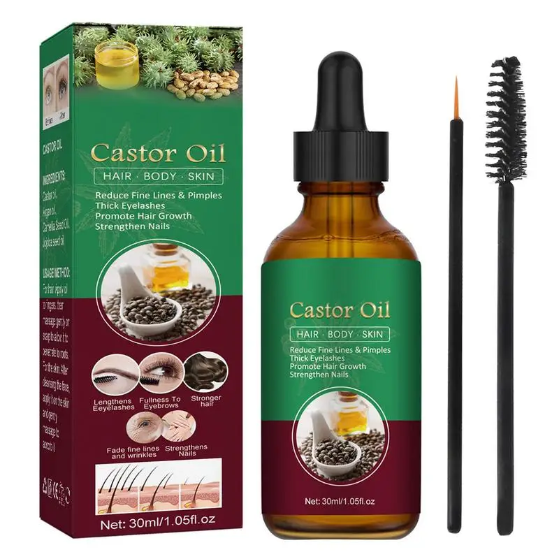 

Hair Growth Castor Oil Hair Essence For Damaged Hair Hair Oil For Thickening Hair For Long Short Curly Straight Hair Effective E