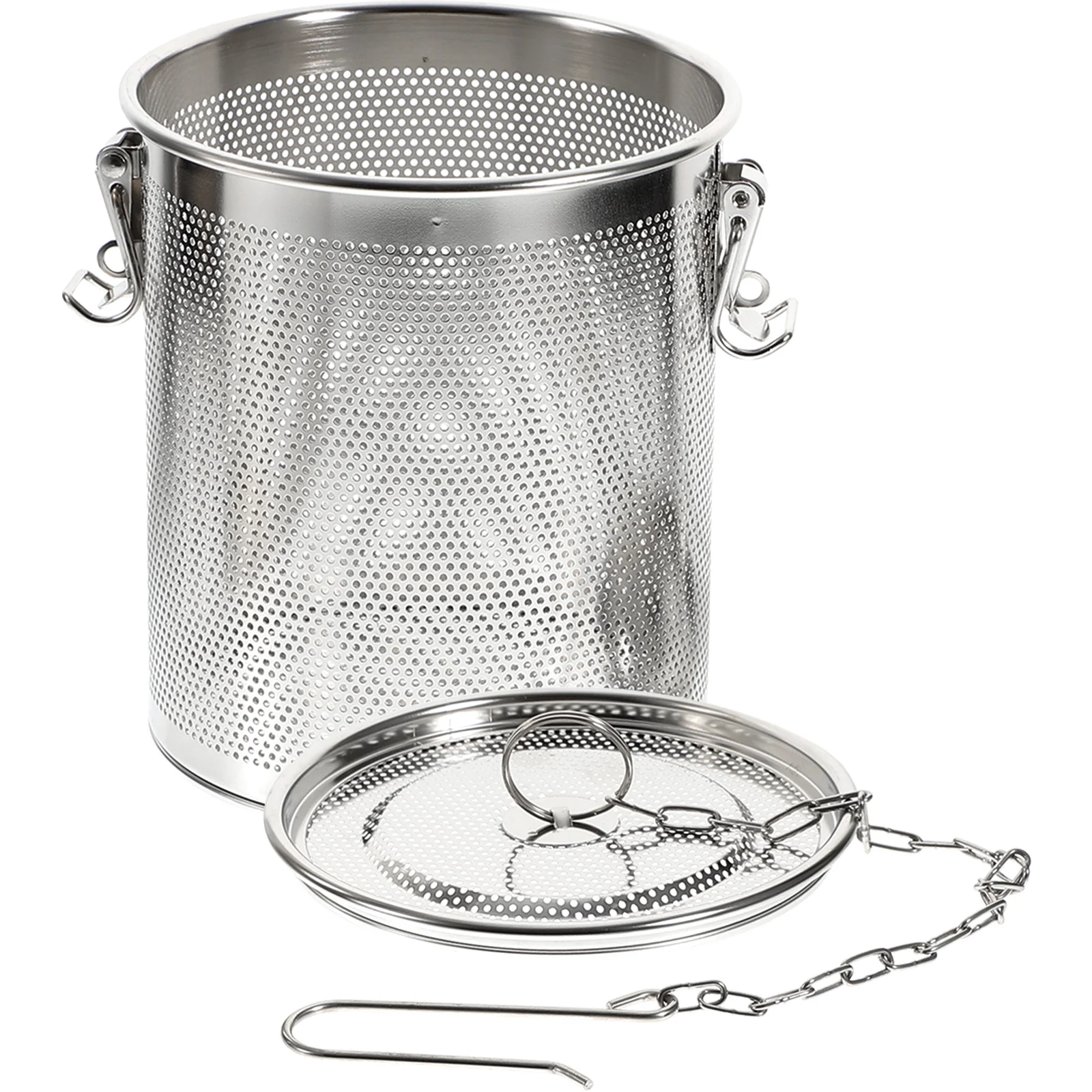 

Filter Stainless Steel Wire Mesh Design Brine Strainer Basket Soup Seasonings Separation Filter Cooking Infuser Strainer Bucket