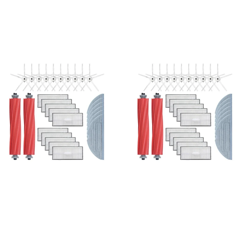

Съемная резиновая основная щетка для фильтра Roborock S7 T7S, насадка на швабру, 2 шт.