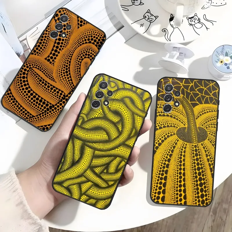 Художественный чехол KUSAMA для телефона Samsung Galaxy A13 A02 A52 A22 A53 A73 A71 A54 A34 задняя крышка