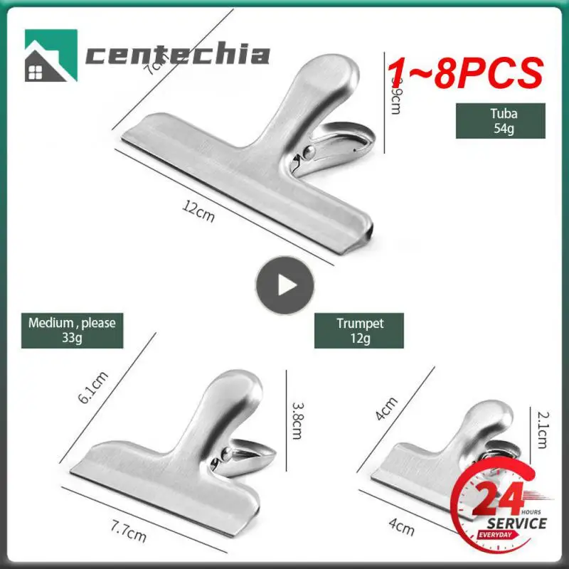 

1-8 шт., зажим для пищевых продуктов из нержавеющей стали