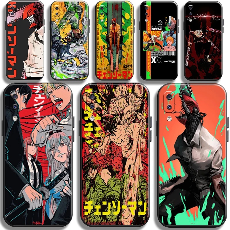 

Anime Chainsaw Man Pattern For Samsung Galaxy A20 A20S Phone Case Cover TPU Shockproof Funda Black Cases Carcasa
