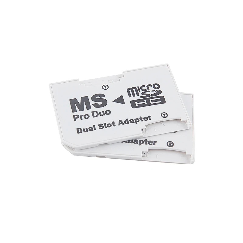 Двойной адаптер для карт памяти 2 слота PSP Micro SD TF флэш-карты к палочке MS Pro Duo |