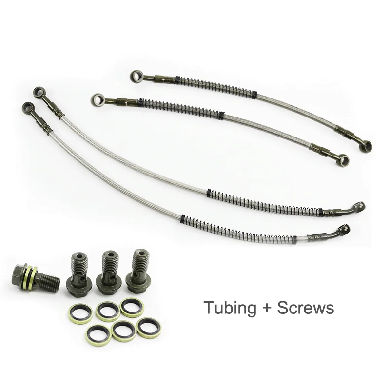 Hose Tube Pipe Radiator Kit With Drain Plug Nut For Off-road
