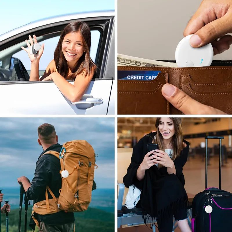 Фото Android Air Tracker Tag Bluetooth Smart Tags работает с приложением Google Find Hub Поиск предметов Устройство поиска ключей Рюкзак для багажа №5