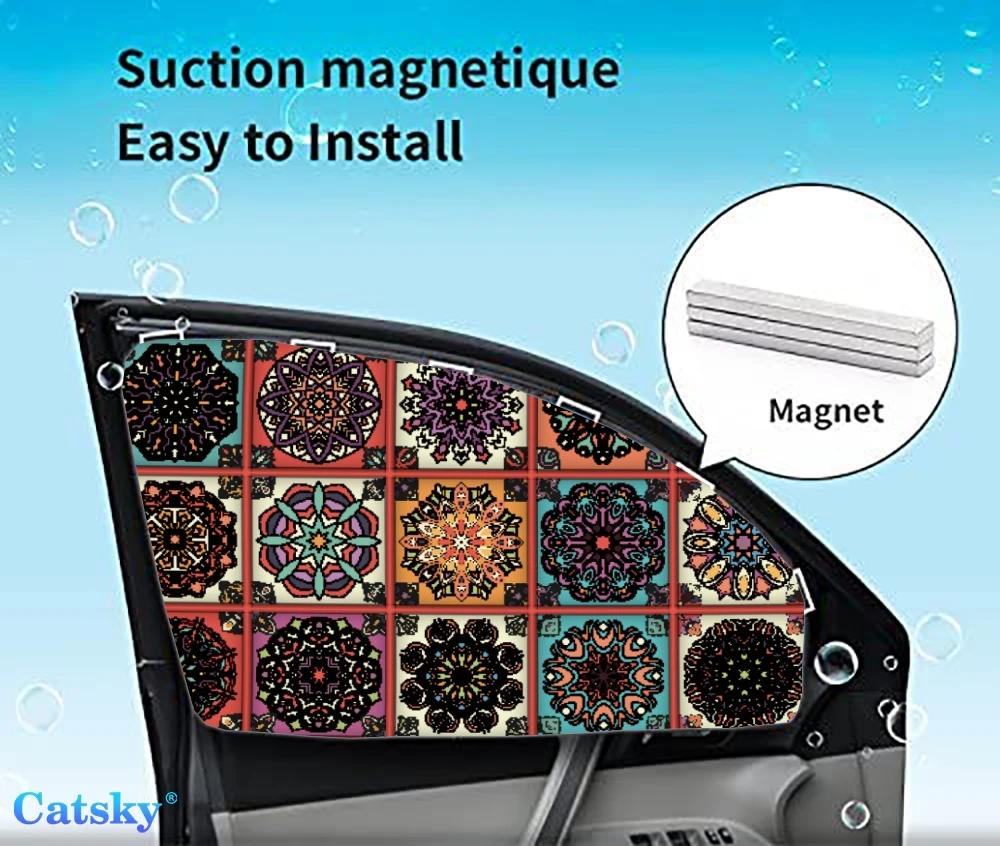 

4 Pieces Privacy Car Window Sun Shades Magnetic Blackout Car Window Covers Car Curtains Car Window Sun Shades Covers Auto