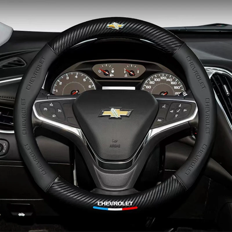 

Автомобильный чехол на руль из углеродного волокна для Chevrolet Cruze Trailblazer kovoice Volando XL Malibu Orlando Lacetti автомобильные аксессуары