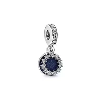 hot sale silver color charm bead shine dream star crystal pendant beads for original pandora charm bracelets bangles jewelry