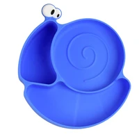 cartoon snail baby food bowl silicone dinner plate baby compartment bowl