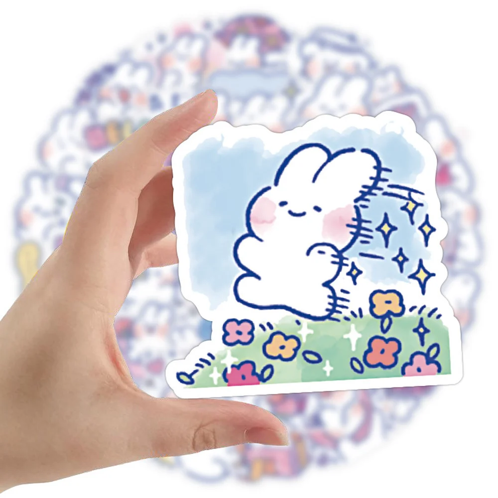 

120Pcs Scrapbooking Stickers Set Kawaii Rabbit Decorative Label Sticker for DIY Art Craft Planner Scrapbook Diary Calendar Album