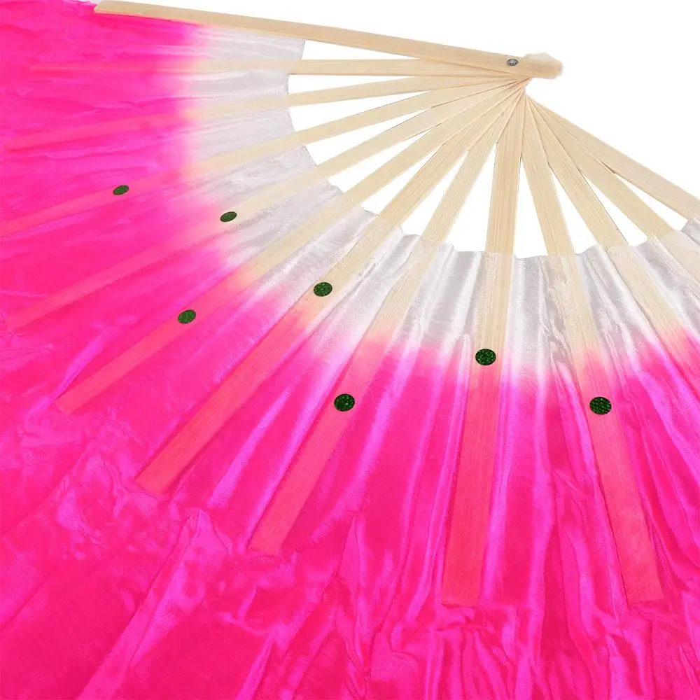 Полукруглые шелковые бамбуковые принадлежности для вечеринок Розовая шелковая