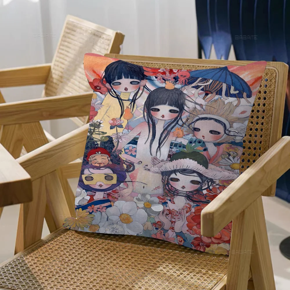 Aya Takano Anime Personalized Pillow Dust Cover Bedroom Kids Party Decoration Pillowcase Birthday Children Gift