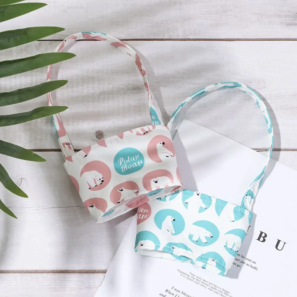 

Упаковочные пакеты для напитков, искусственный японский многоразовый холщовый Портативный кружка для кофе и чая с собакой