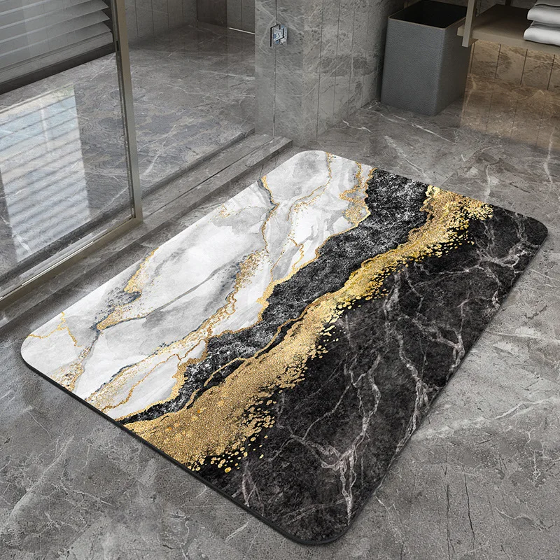 quick drying diatom floor mat easy to clean door mat oil proof kitchen rug non slip entrance carpet super absorbent bathroom mat free global shipping