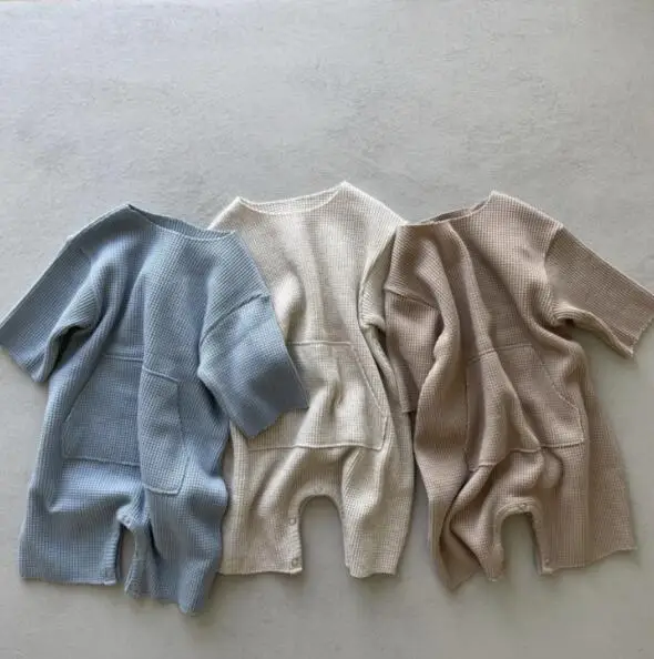 

2022 Autumn New Baby Knitted Long-Sleeved Jumpsuit Hidden Hook Baby Romper