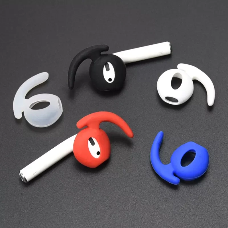

1Pair Durable Silicone Cover Earbuds In-ear Hook Earphone Cover Case Anti-slip Headphones for AirPods Earphone Accessories