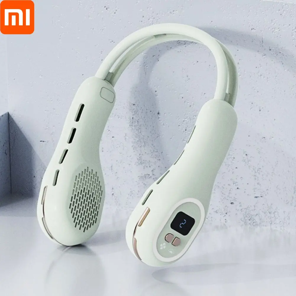 

Наружный подвесной вентилятор Xiaomi на шею с длительной продолжительностью работы, перезаряжаемые через Usb, шейные вентиляторы, безлопастная...