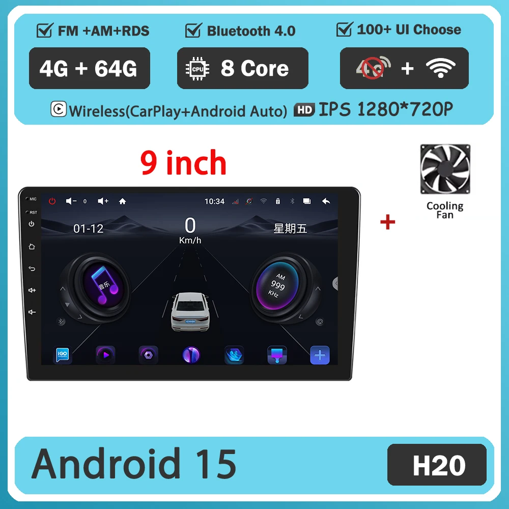 

Android 7 "9" 10 "Универсальный без 2DIN DVD стерео автомобильный радиоприемник Carplay Auto Bluetooth 4G для Volkswagen Nissan Hyundai Toyota Honda