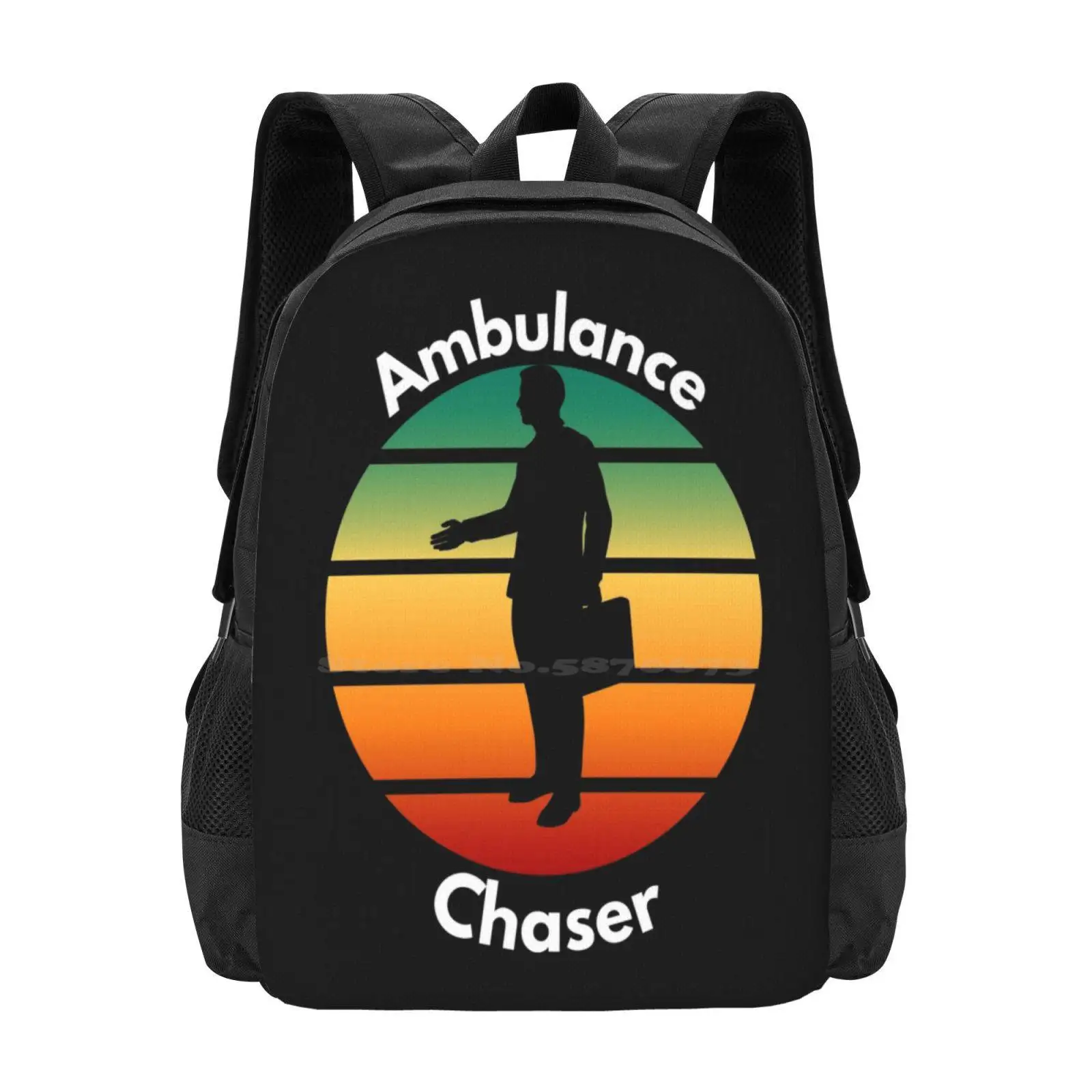 

Ambulance Chaser Teen College Student Backpack Pattern Design Bags Ambulance Chaser Crook Legal Eagle Referee Righthand Person
