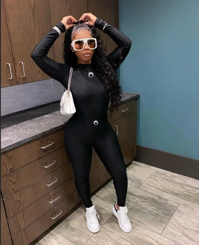 Европейский осенне-зимний узкий брючный костюм с полувысоким воротником и