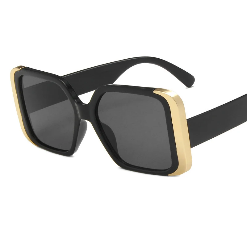 

Big Square Frame Sunglasses For Men Women Fashion Personality Luxury Design Retro Ladies Male Driving Beach Travel Glasses 2022