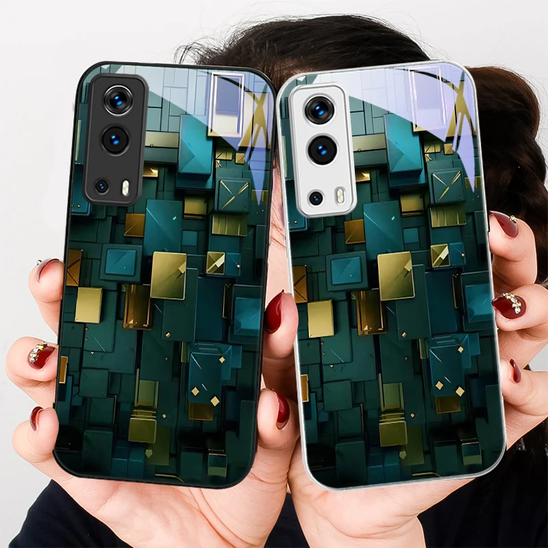 Bronze Space Far Peak For VIVO Y72 X100 Pro Y55 16 V20 29 V30 X60 Y11s Y20 X80 5G Y36 4G V23e Tempered Glass Phone Case