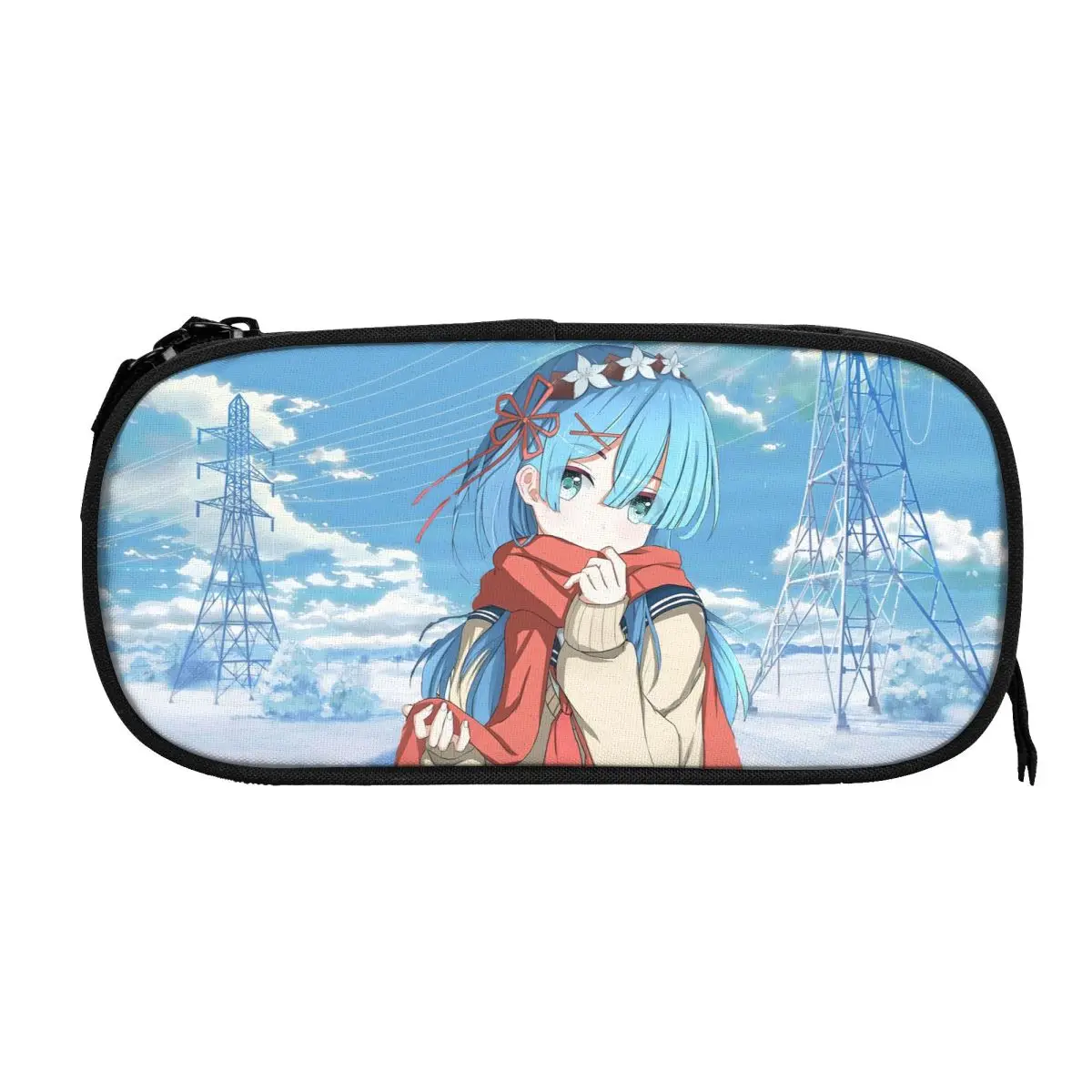 Student School Anime Zipper Pen Bag Child Stationery Bag Pencase Gift