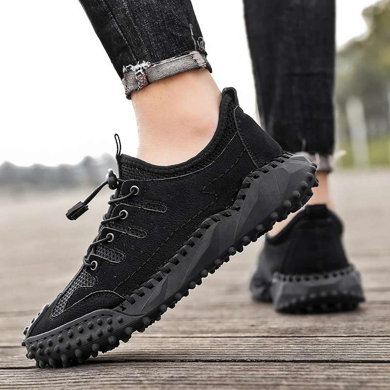 2022 Men's Mesh Breathable Golf Shoes Youth Fashion Sports Golf Shoes Grass Non-Slip Walking Shoes Men's Golf Shoes Size 38-46
