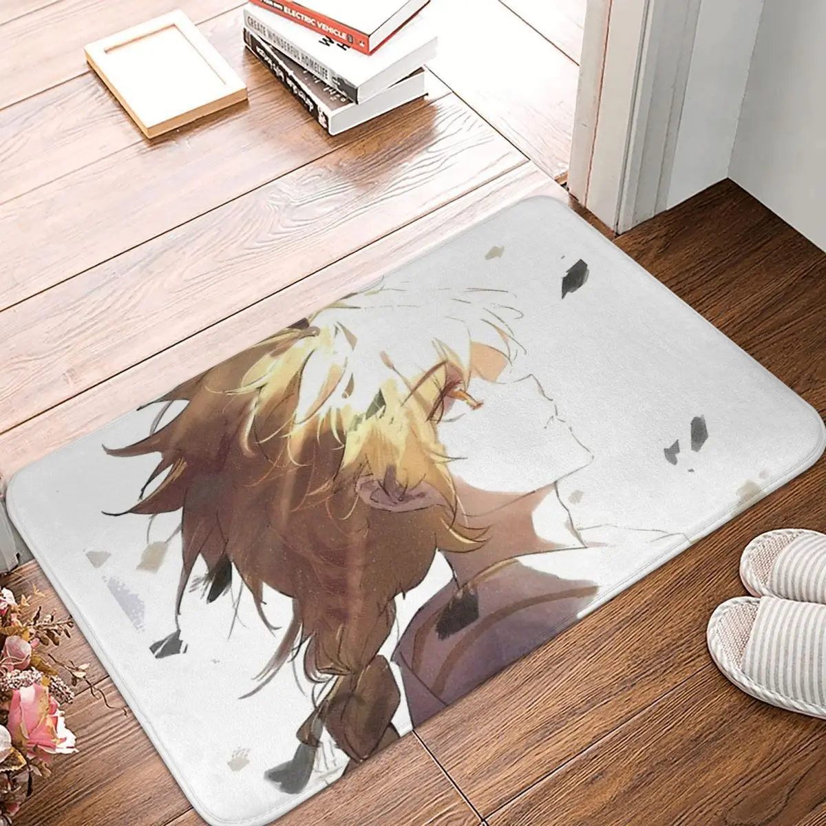 

Крутой Противоскользящий Придверный коврик Aether Chibi для гостиной, MatGenshin Impact Adventure, игровой коврик для прихожей, входной двери, ковер, декор для спальни