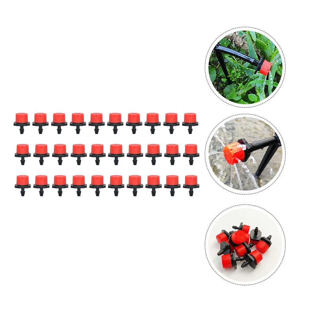 

120 Pcs Micro Dripper 8 Holes Irrigation Sprinkler Sprayer Head Dripping Water Plastic Emitter Flower