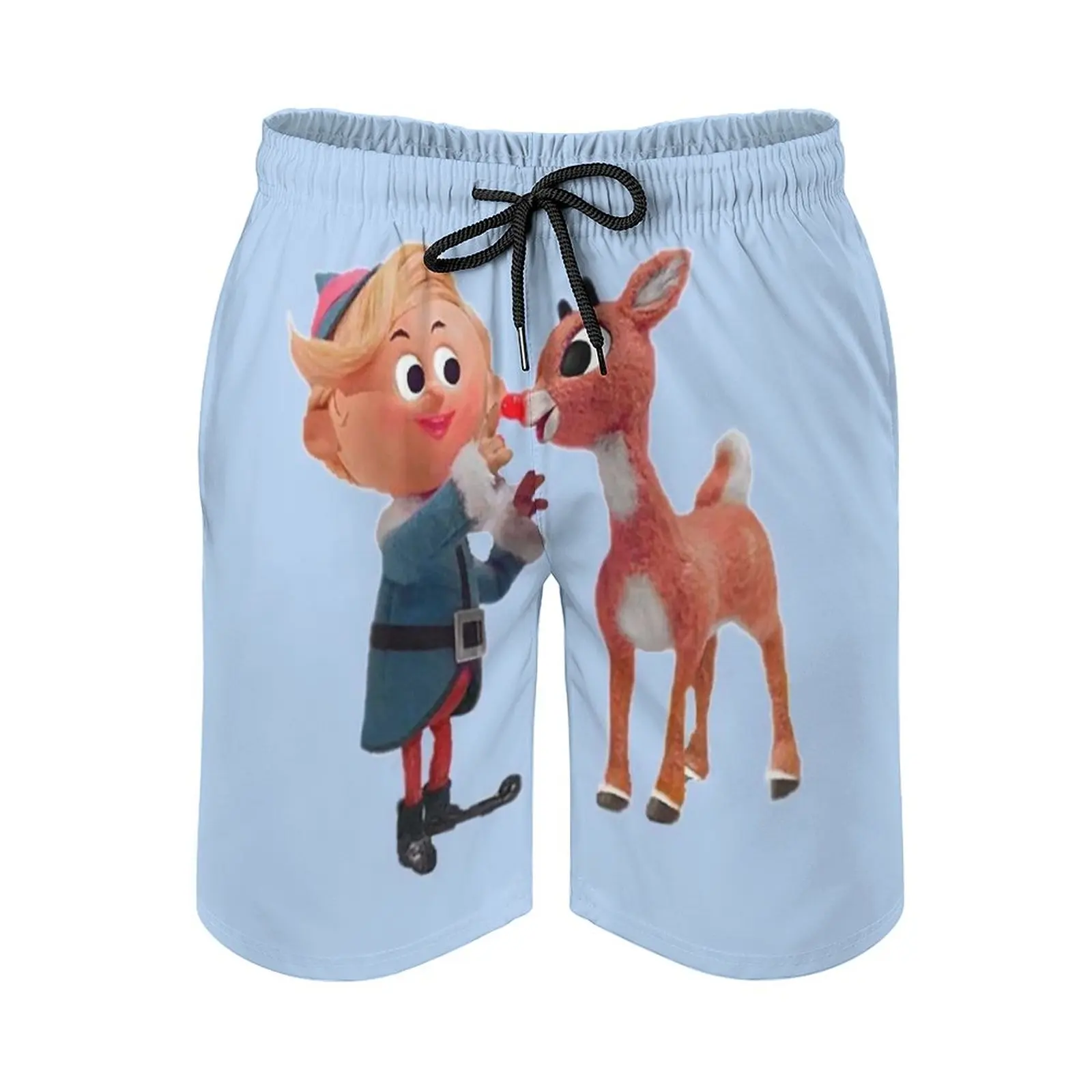

Rudolph The Red Nose Reindeer Men's Sports Short Beach Shorts Surfing Swimming Boxer Trunks Rudolph Rudolph The Red Nose