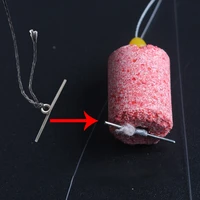 10pcs fishing baiting needle bait terminal tackle for bighead silver carp 25mm outdoor fishing accessories pesca tools