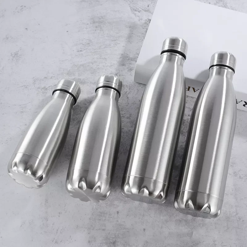 

New Stainless Steel Water Bottle Portable BPA free Water Drinking Bottle Gym Sports Cycling Drinkware Kids School Gifts