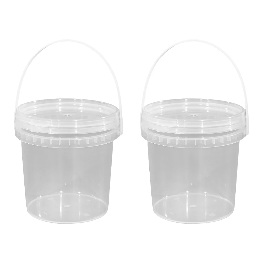 

2Pcs Deli Containers with Lids Large Ice Cream Cup Ice Cream Carton Plastic Dessert Cups Plastic Pudding Cups