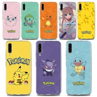 clear soft tpu silicone case for samsung galaxy note 20 ultra 5g 8 9 10 lite plus a50 a70 a20 a01 cover japanese anime pokemen