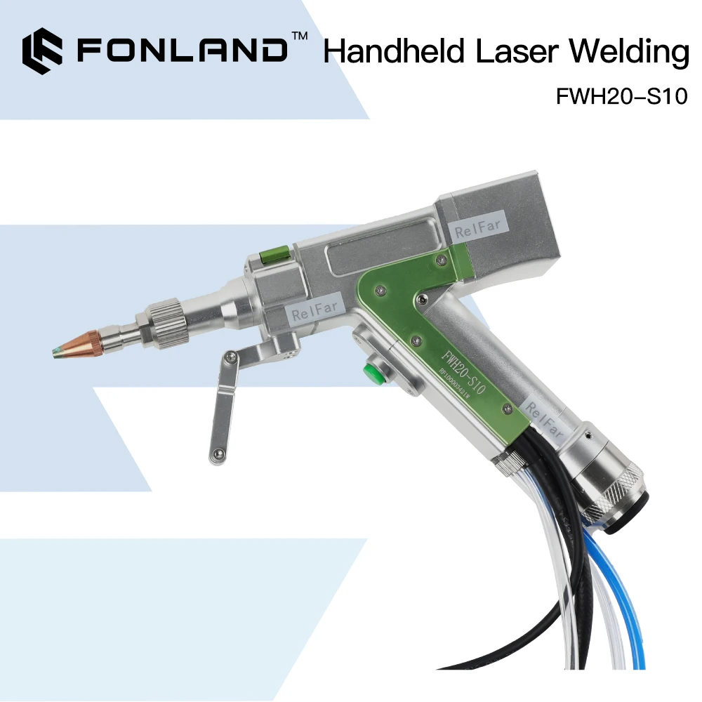 FONLAND FWH20-S10 1064nm Wavelength Handheld Laser Welding Head Rated power0-2kW with QBH Connector lens for Fiber Laser Machine