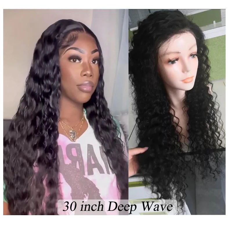 Парик из натуральных человеческих волос с глубокой волной 13x 4 - купить по