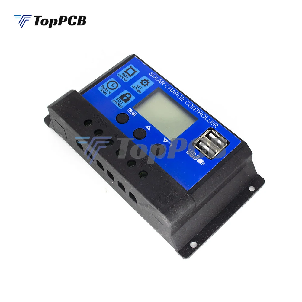 30A 20A 10A солнечный регулятор 12v mppt 24v pwm контроллер заряда солнечной панели зарядное