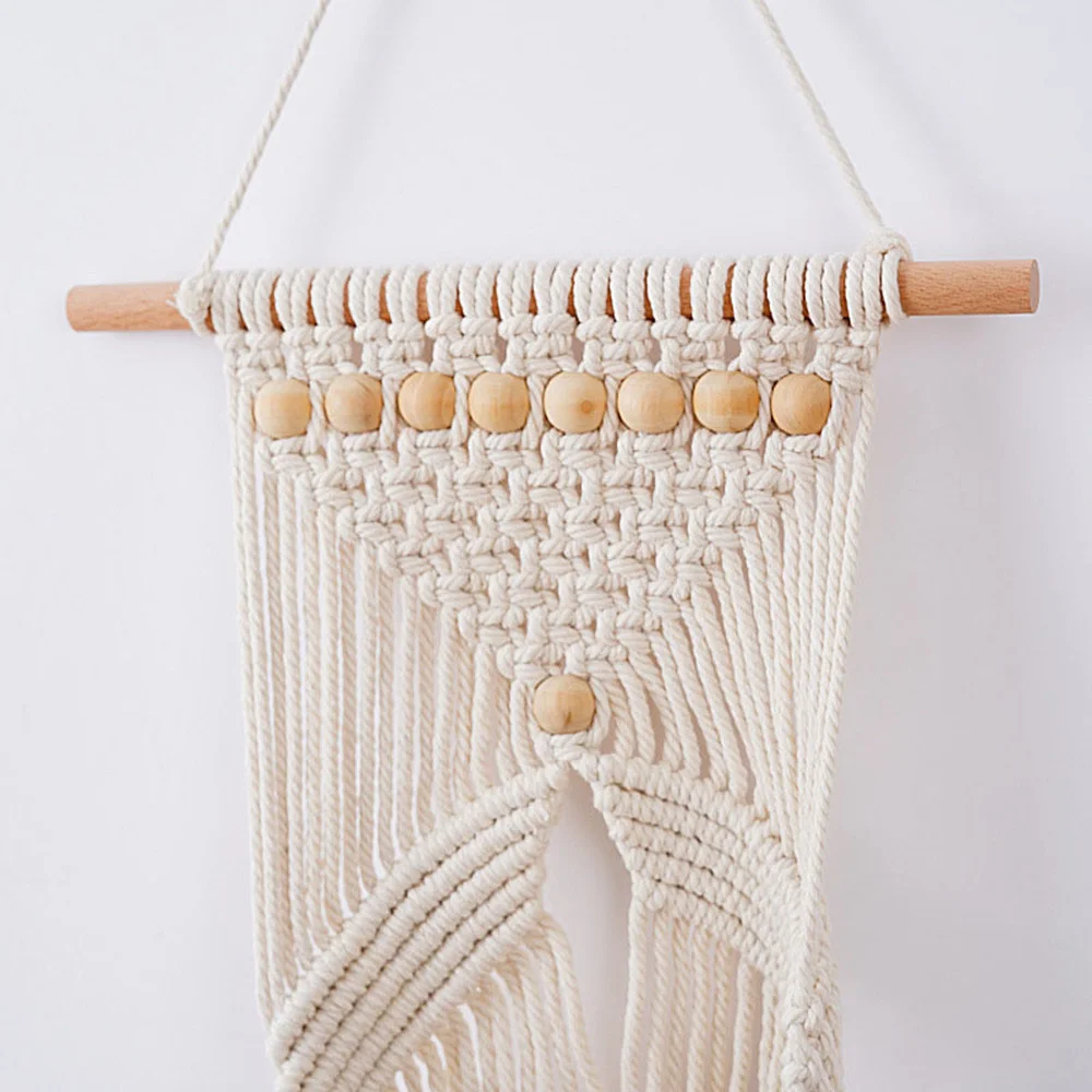 DIY Ручная работа кисточка гобелен из макраме настенная подвесная полка фрукты