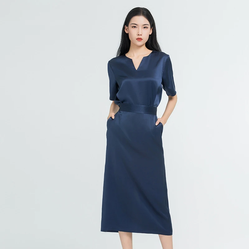 Комплект из шелковых топов и юбок Momme Lxuury 22