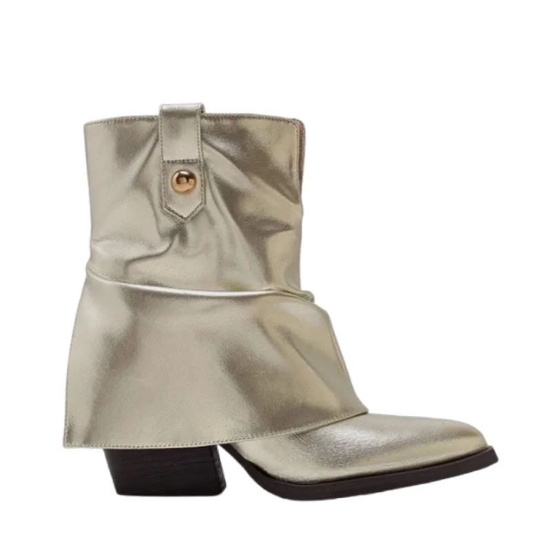 2024 трендовые женские зимние ботильоны с острым носком новые дизайнерские