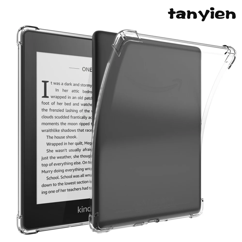 Tablet Case For Amazon Fire Paperwhite 1 2 3 4 5 J9G29R PQ94WIF DP75SDI Full Protecive Clear HD Silicone Anti-fall Cover