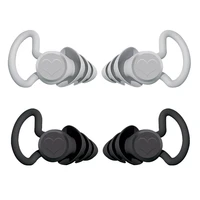 1pair anti noise earplugs hear protect sound insulation ear plug for sleeping study concert noise reduction silicone earplug
