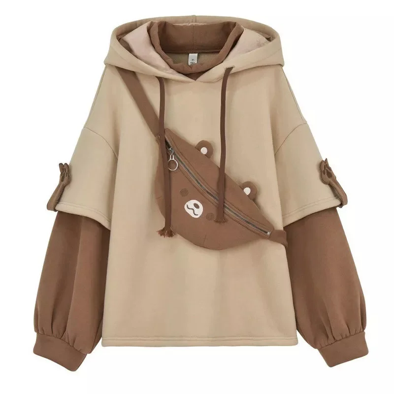 

Woen's Sweatshirt Oversized Hoodie Kawaii Anie Harajuku Tops Long Sleeve War Winter Pulovers Aesthetic Clothes