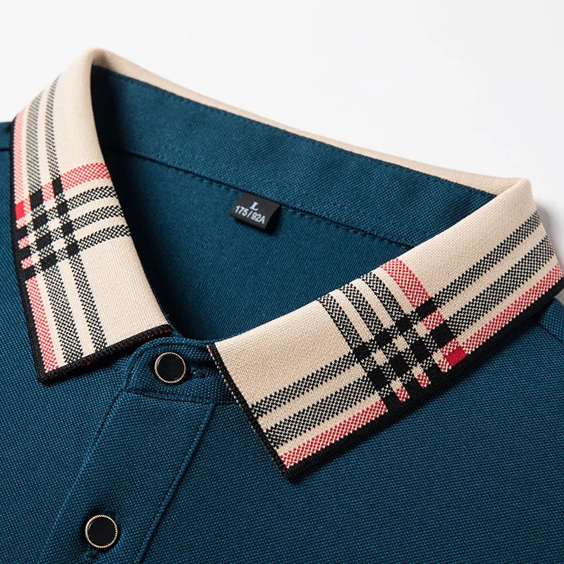 2023 Men's HAZZYS Golf Wear Men Polo Clothing Horse Summer Shirt Plaid Solid Color Short Sleeve Casual  Business Sports