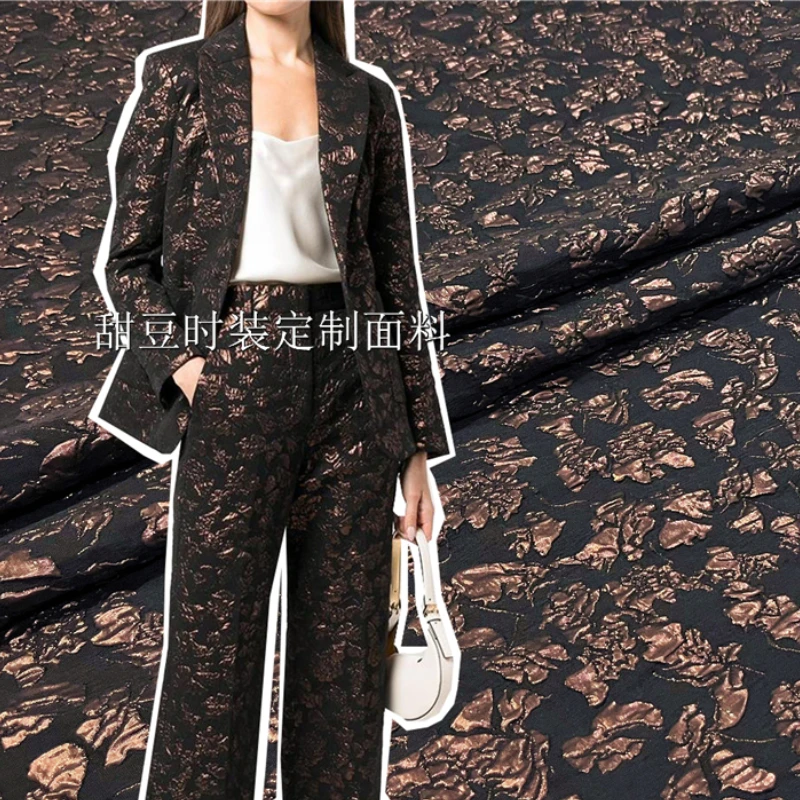 

Пряжа окрашенная жаккардовая парчовая ткань винтажное Цветочное платье костюмное пальто модный дизайн для шитья оптовая продажа материал ...