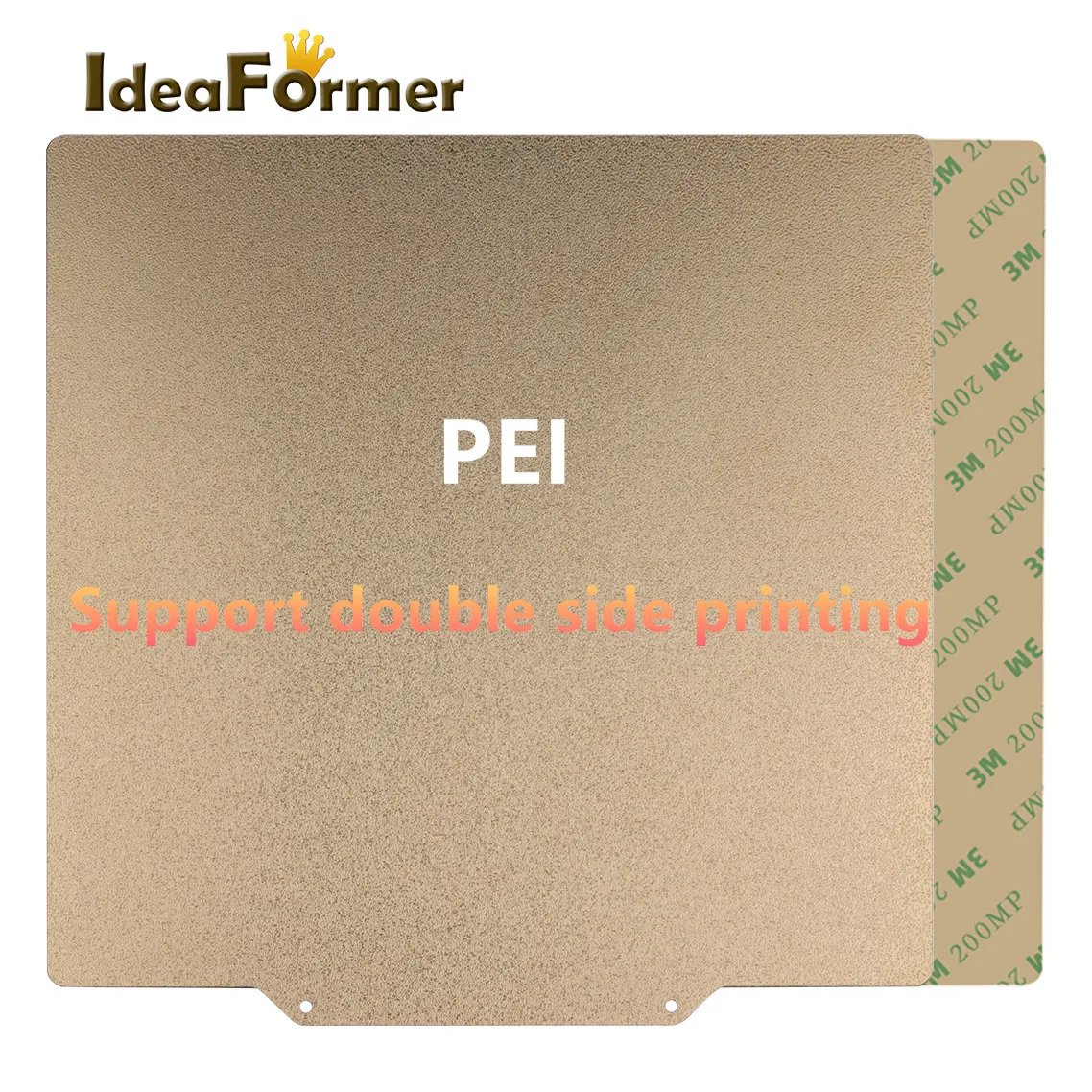 

Textured PEI Sheet Magnetic Build Plate Double Sided Spring Steel Sheet 235x235 for Ender 3/3S 257mm Bambu Lab x1 CR10 PEI Plate